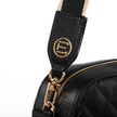 Jackie Camera Bag- Black Quilted Pebble Leather