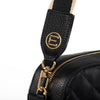 Jackie Camera Bag- Black Quilted Pebble Leather