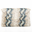 Bella Clutch- Blue Multi Python