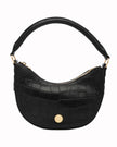 Elaine Turner- Sawyer Shoulder Bag- Black Croc - Edit by Elaine Turner