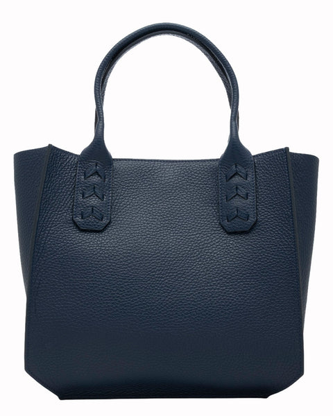 Elaine Turner- Mauney Satchel Bag- Navy Pebble - Edit by Elaine Turner