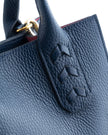 Elaine Turner- Mauney Satchel Bag- Navy Pebble - Edit by Elaine Turner