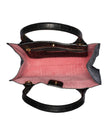 Elaine Turner- Mauney Satchel Bag- Black Embossed Croc - Edit by Elaine Turner