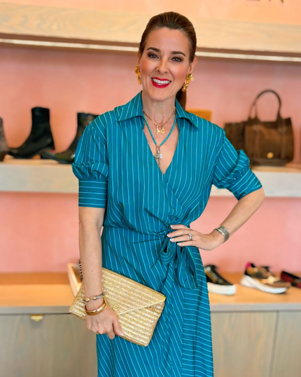 Elaine Turner- Bella Clutch- Gold Raffia