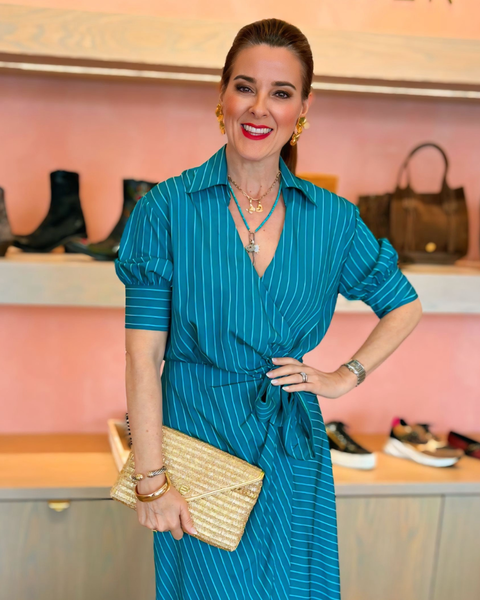 Elaine Turner- Bella Clutch- Gold Raffia