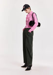 Essentiel Antwerp-Kasa Pullover sweater - millenial pink. Available at edit by Elaine Turner in Houston, TX. Full side view.