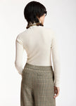 Essentiel Antwerp - Kelmuse Knitted Pullover - Off White. Available at Edit by Elaine Turner in Houston, TX. Model Back view. 