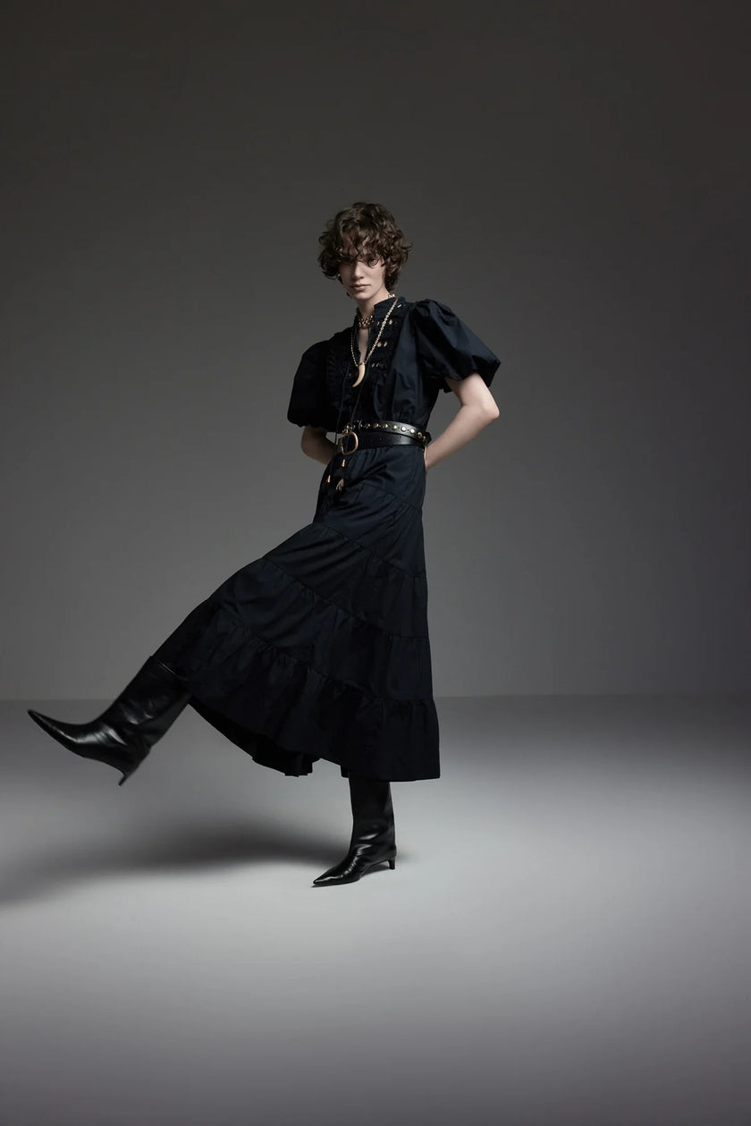 Ethereal Black Maxi Dress