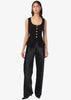 Nolan Suede Corset Top