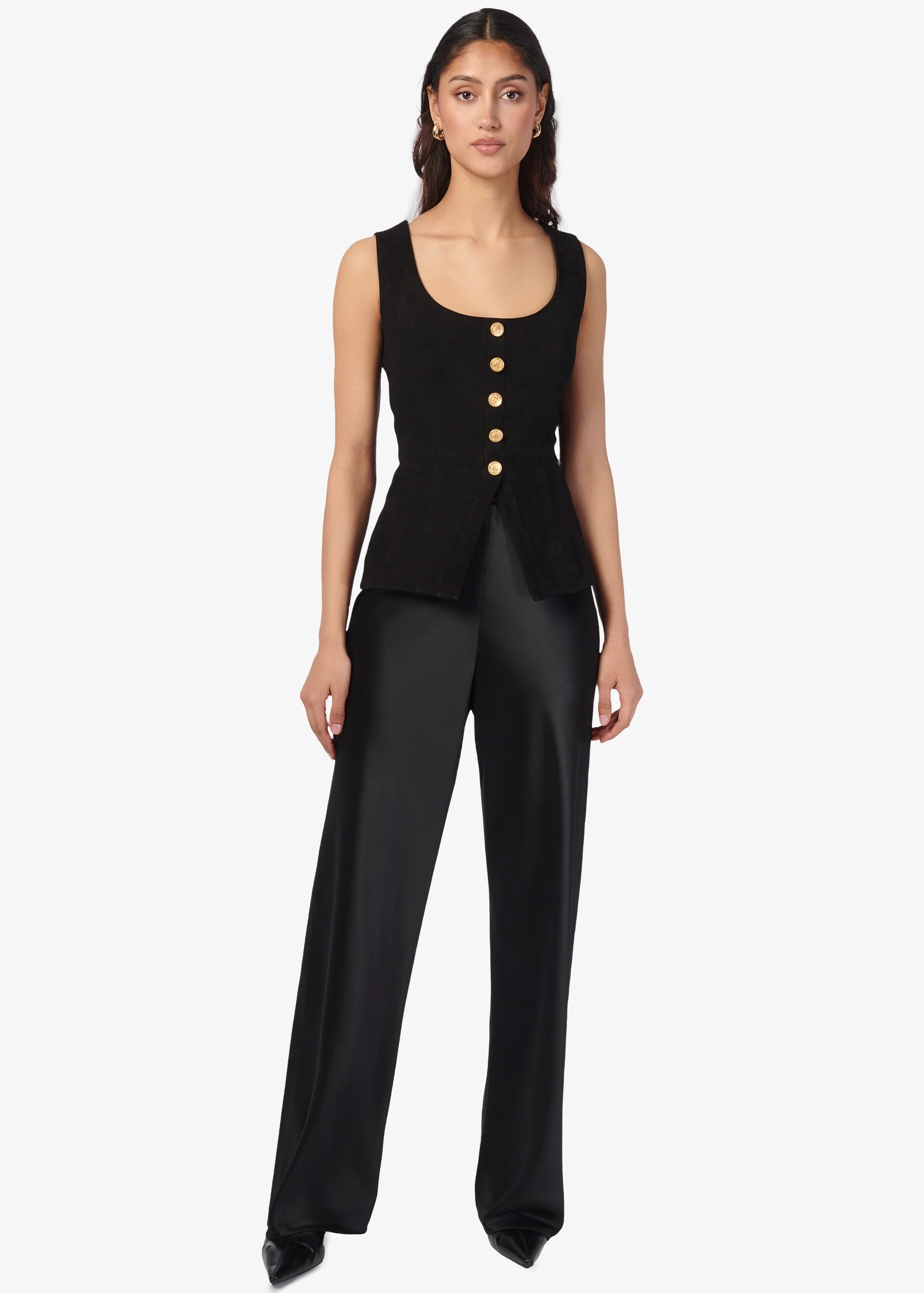 Nolan Suede Corset Top