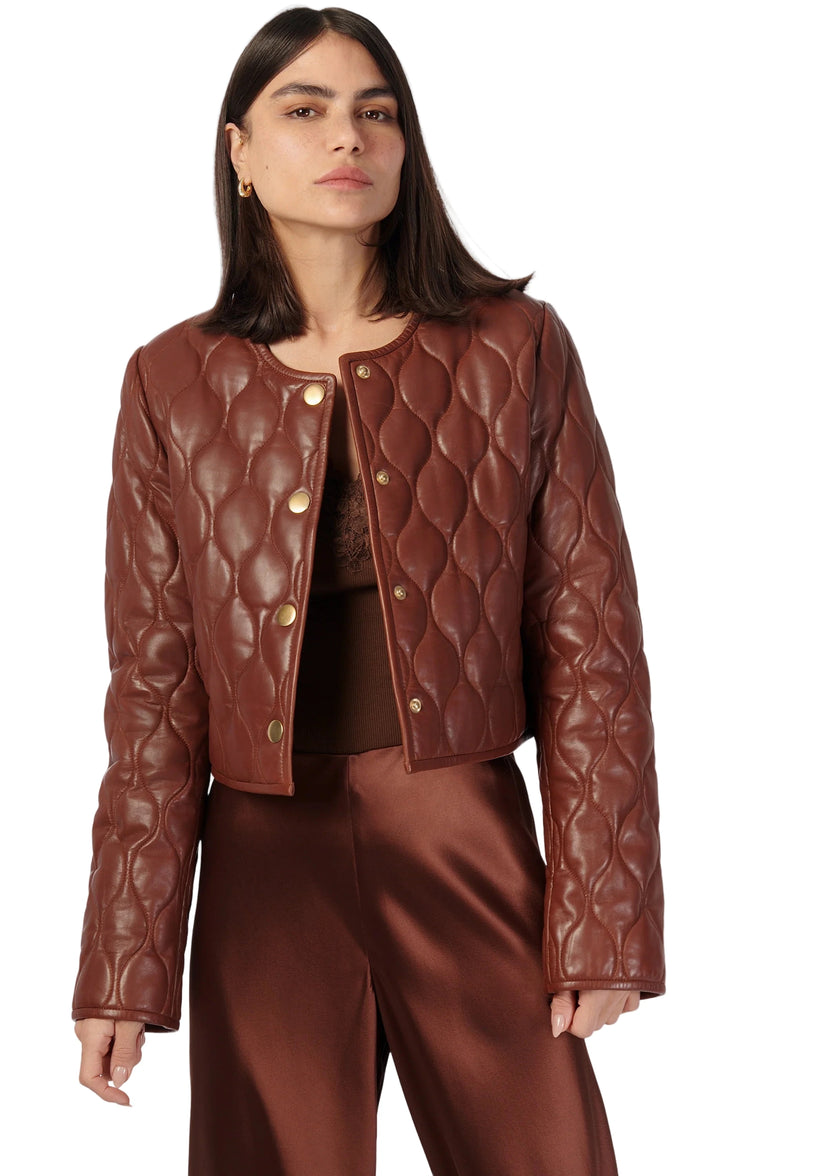 Wanda Genuine Leather Jacket