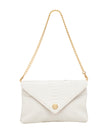 Elaine Turner- Bella Clutch- Cloud White Snake