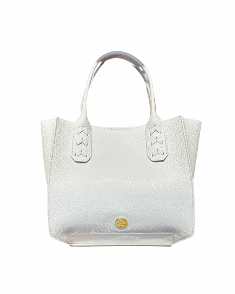 Mauney Satchel Bag- Bone Solid Pebble
