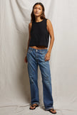 Gracie Recycled Cotton Tank- Black
