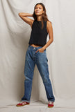 Gracie Recycled Cotton Tank- Black