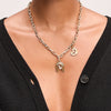 Groovy Diamond Heart Hinged Charm