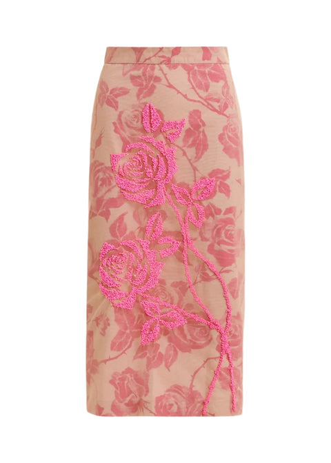 Hisces Tulle Midi Skirt