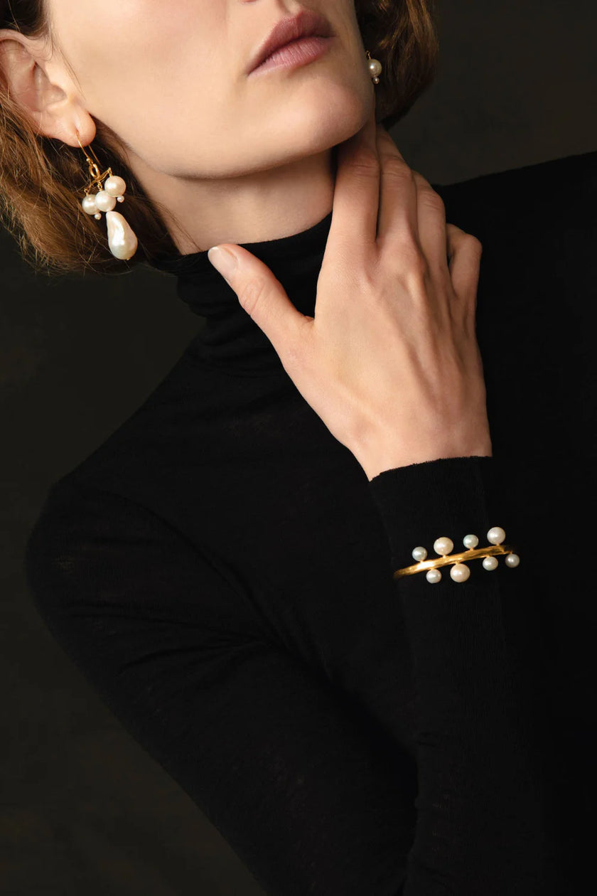 Soleil White Pearl Cuff