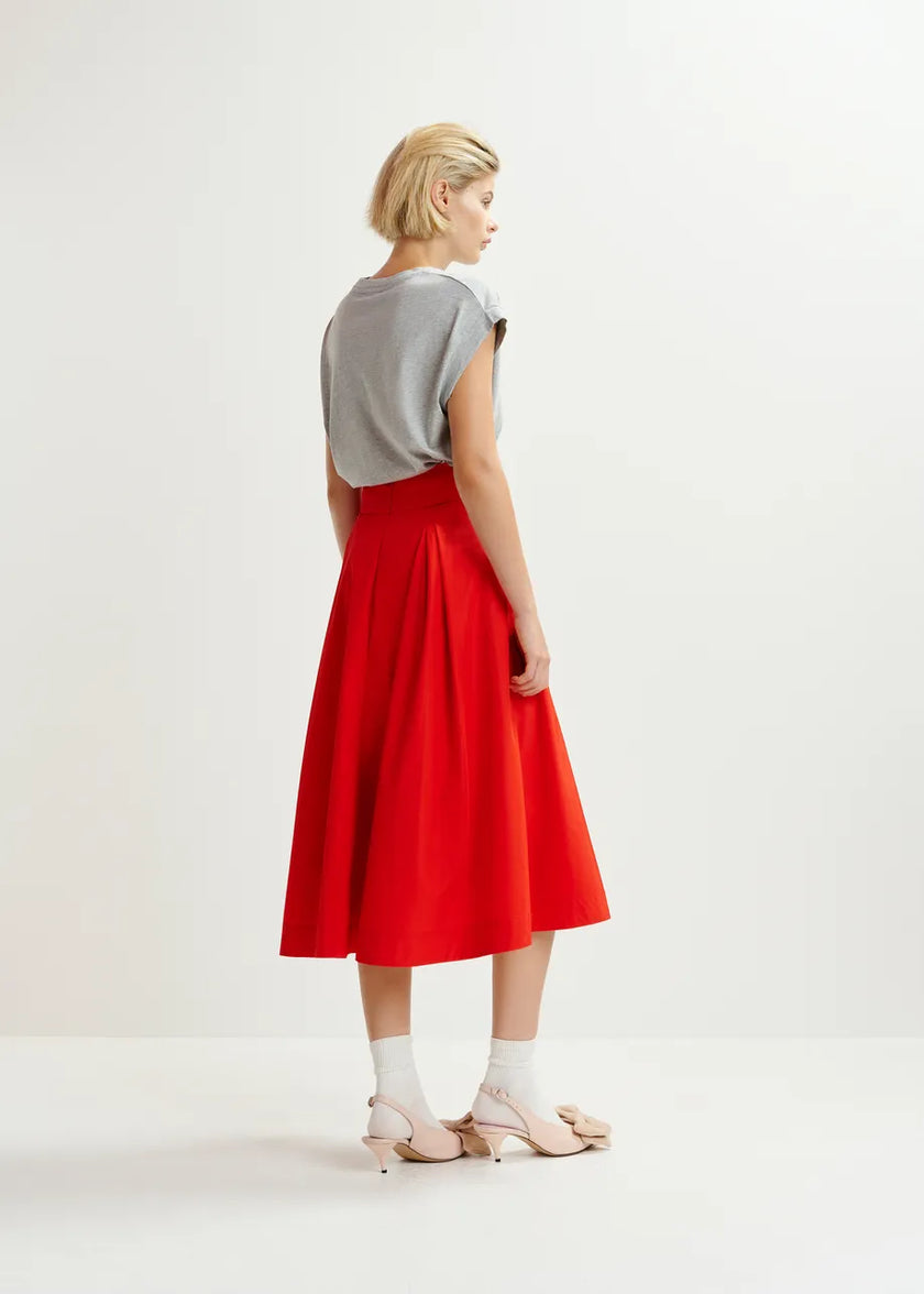 Hosanna Pleated Midi Skirt