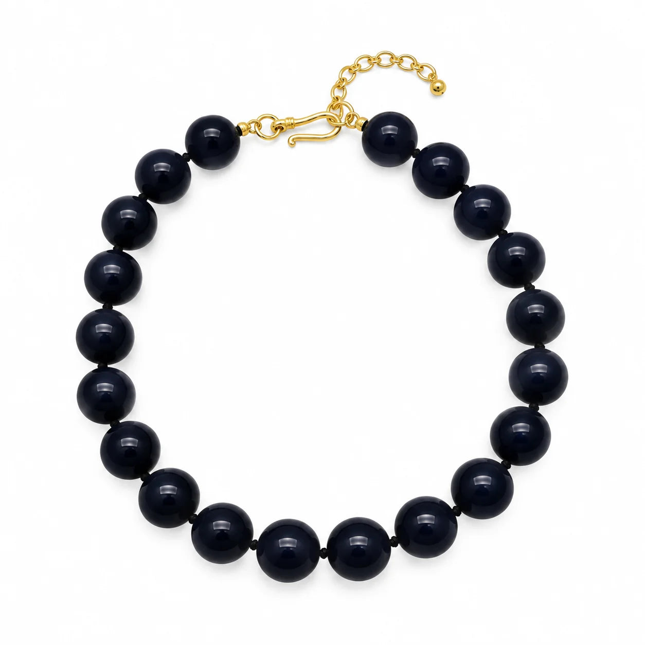 Harper Hart Jewelry - Zermatt Necklace in matte black onyx. Available at Edit by Elaine Turner in Houston, TX. 