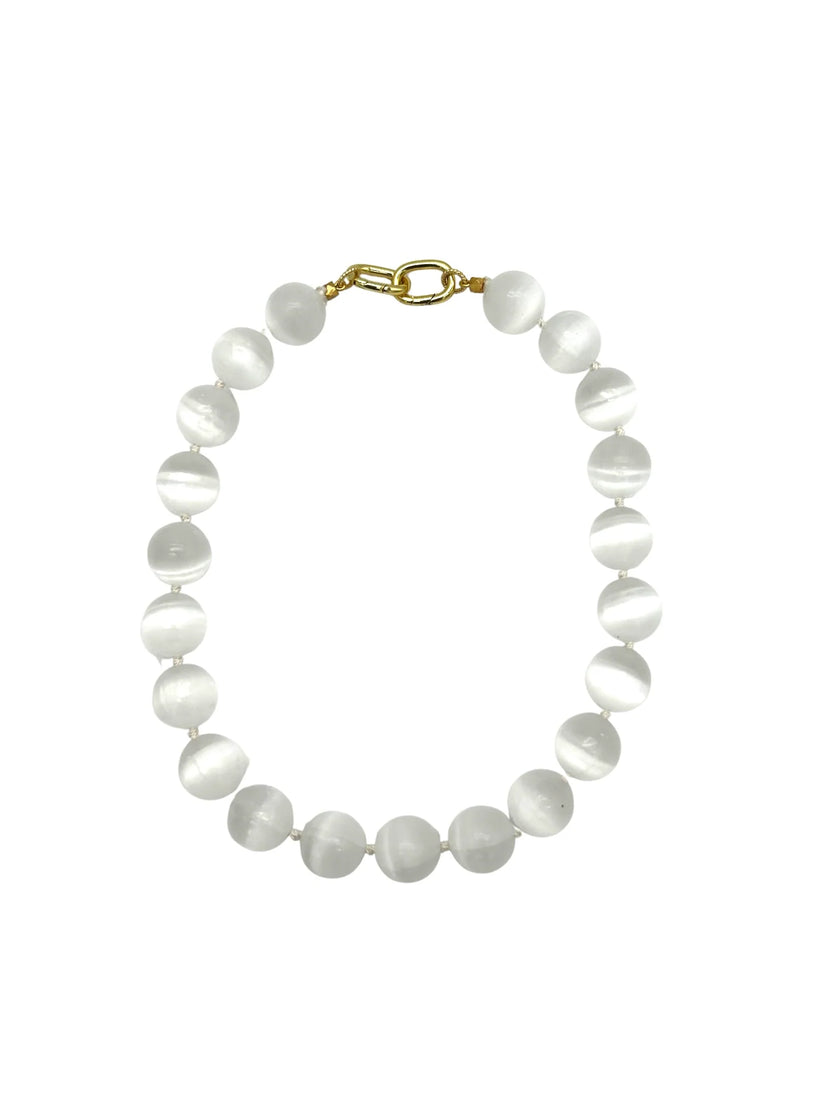 Harper Hart Jewelry - Annie Necklace in Moonstone. Available at Edit by Elaine Turner in Houston, TX. 