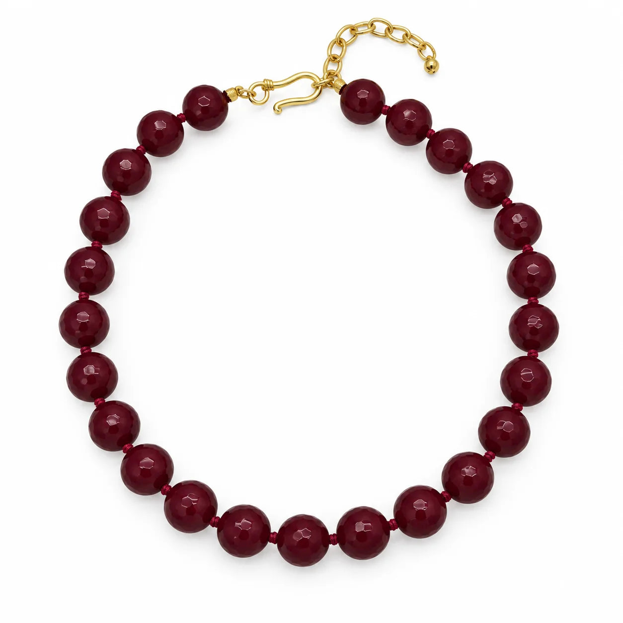 Harper Hart Jewelry - The Gstaad Necklace - Deep Crimson Shell Pearls. Available at Edit by Elaine Turner in Houston, TX. 