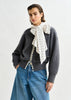 Ideas Knit Grey Pearl Cardigan
