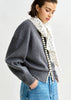 Ideas Knit Grey Pearl Cardigan
