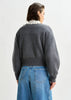 Ideas Knit Grey Pearl Cardigan