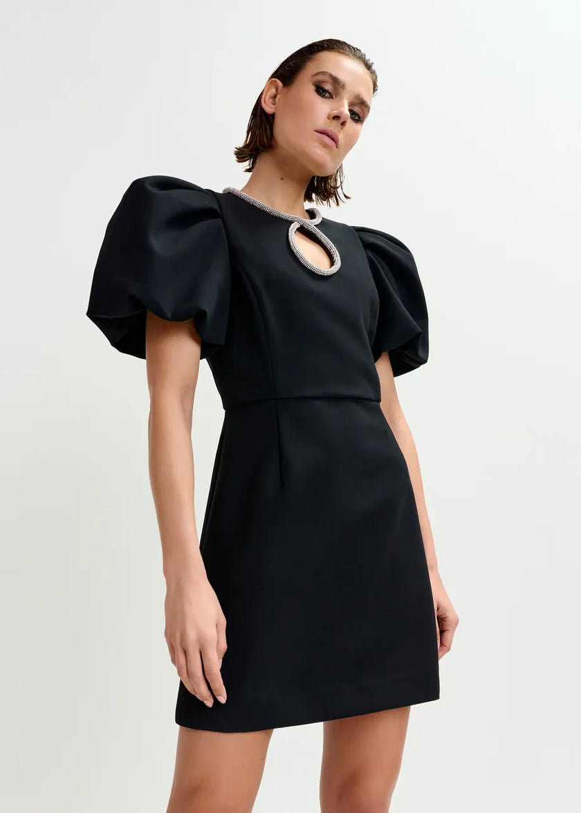 Ijingle Rhinestone Mini Dress