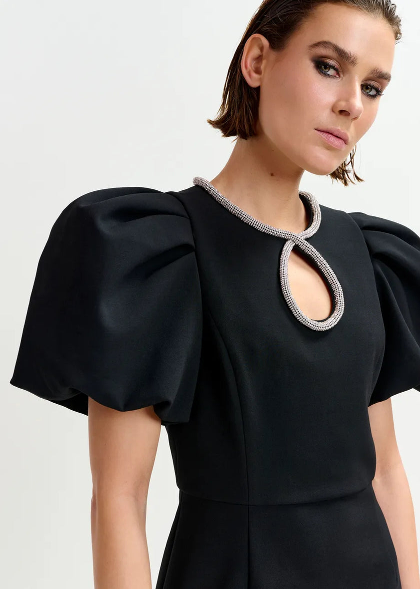 Ijingle Rhinestone Mini Dress