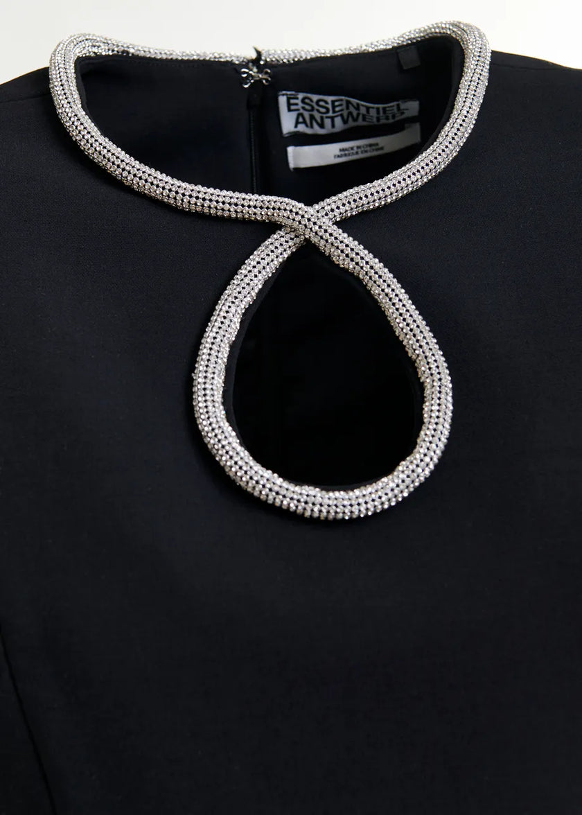 Ijingle Rhinestone Mini Dress