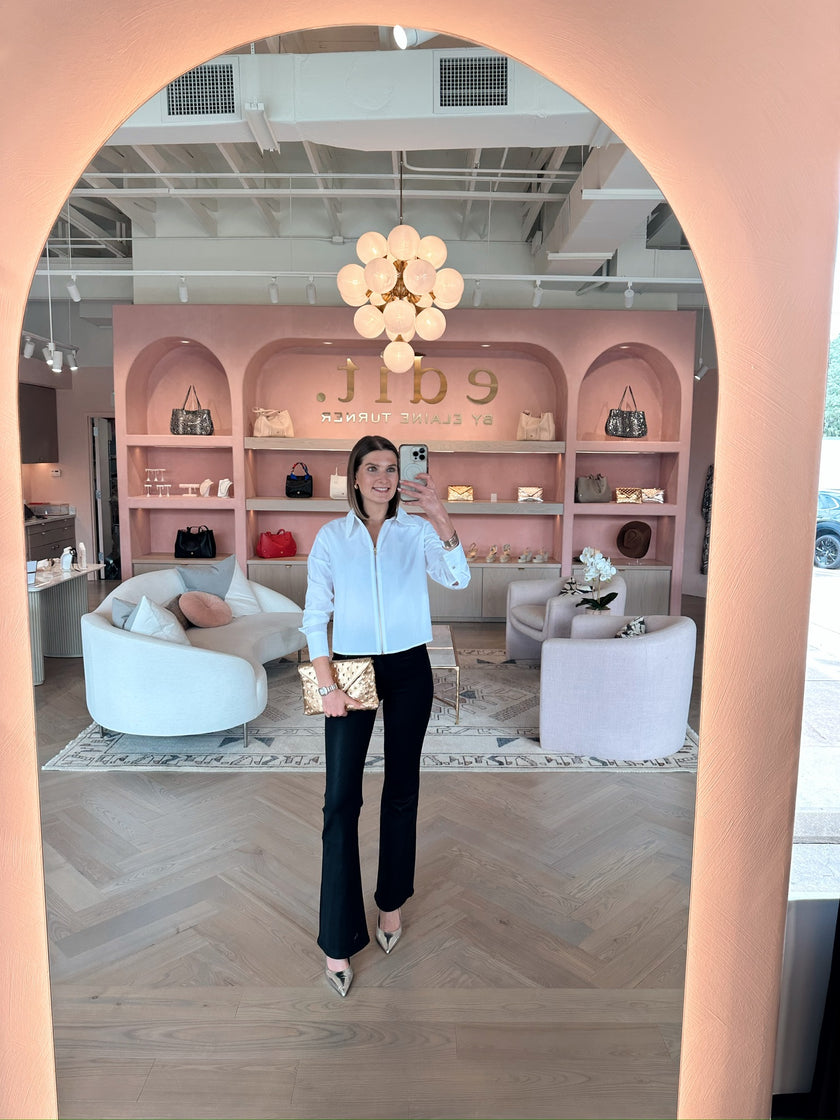 Gigi Skinny Flare Denim- Black Coated