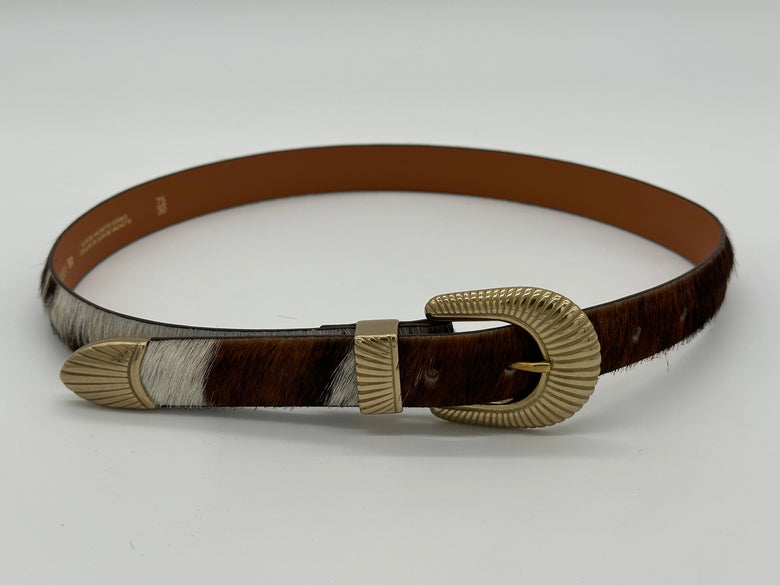 Cowhide Western Belt - Edit by Elaine Turner