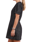 Apron Puff Sleeve Mini Dress