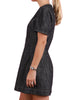 Apron Puff Sleeve Mini Dress