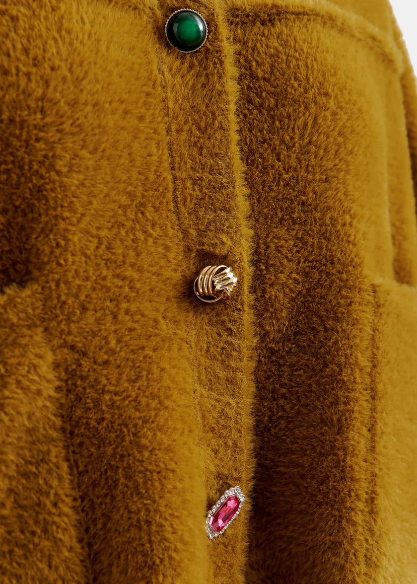 Intention Leopard Faux Fur Jacket