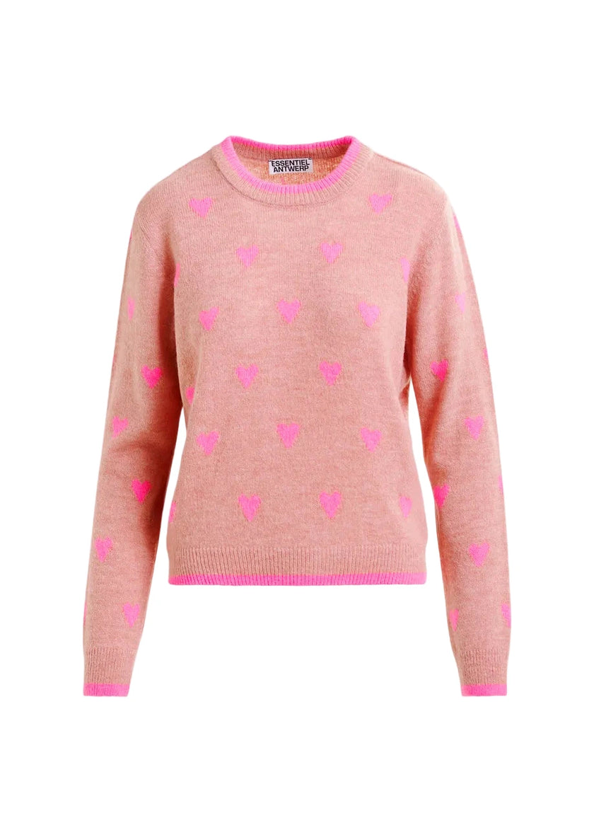 Isa Heart Wool Blend Sweater