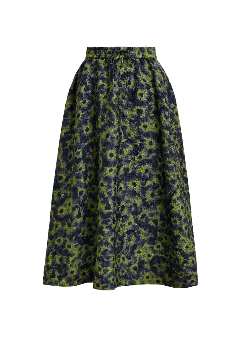 Isebel Floral Jacquard Midi Skirt