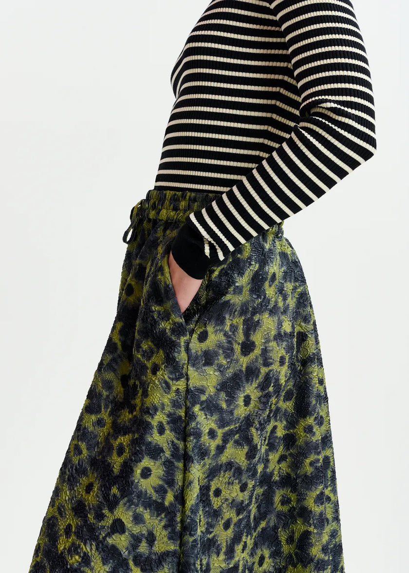 Isebel Floral Jacquard Midi Skirt