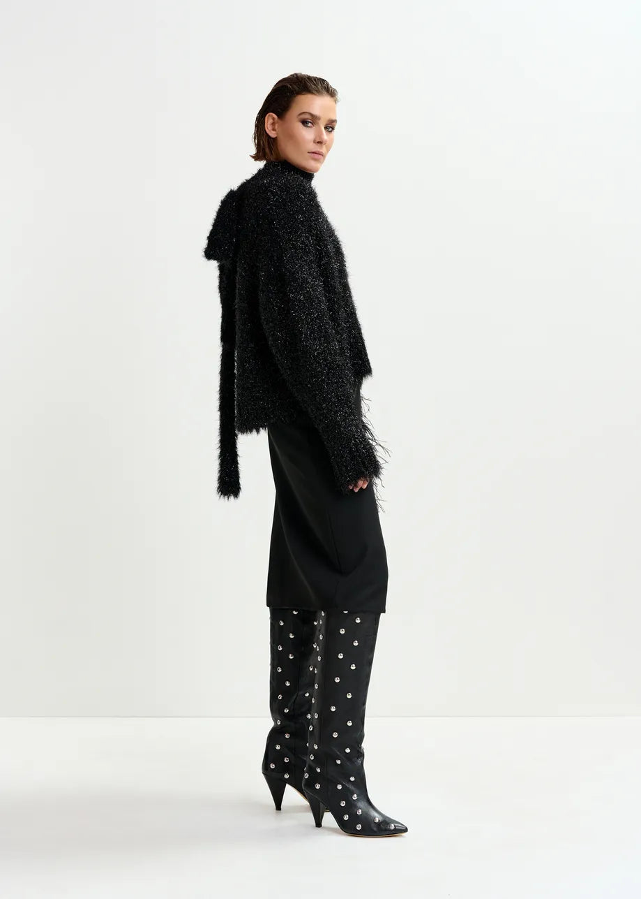 Ivil Embellished Feather Skirt