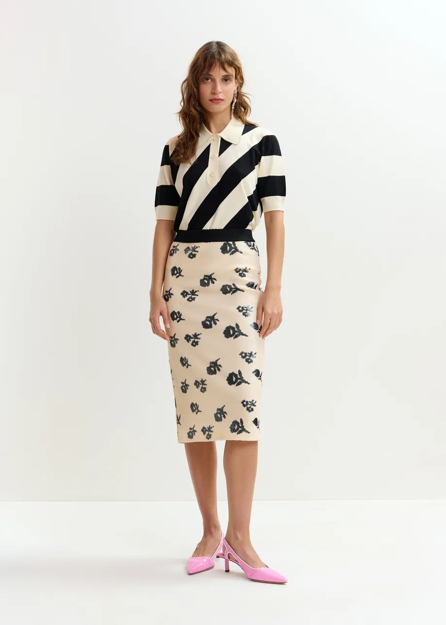 Essentiel Antwerp- Jorinda Sequin Skirt - Edit by Elaine Turner