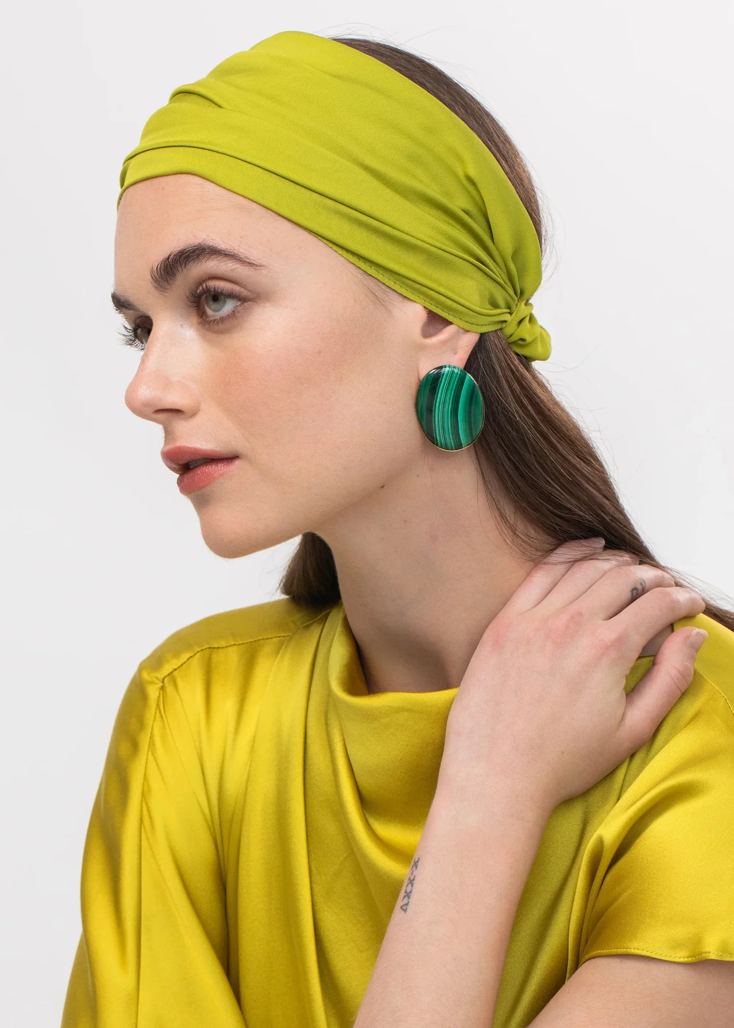 Jennifer Behr- Audra Earrings - Malachite