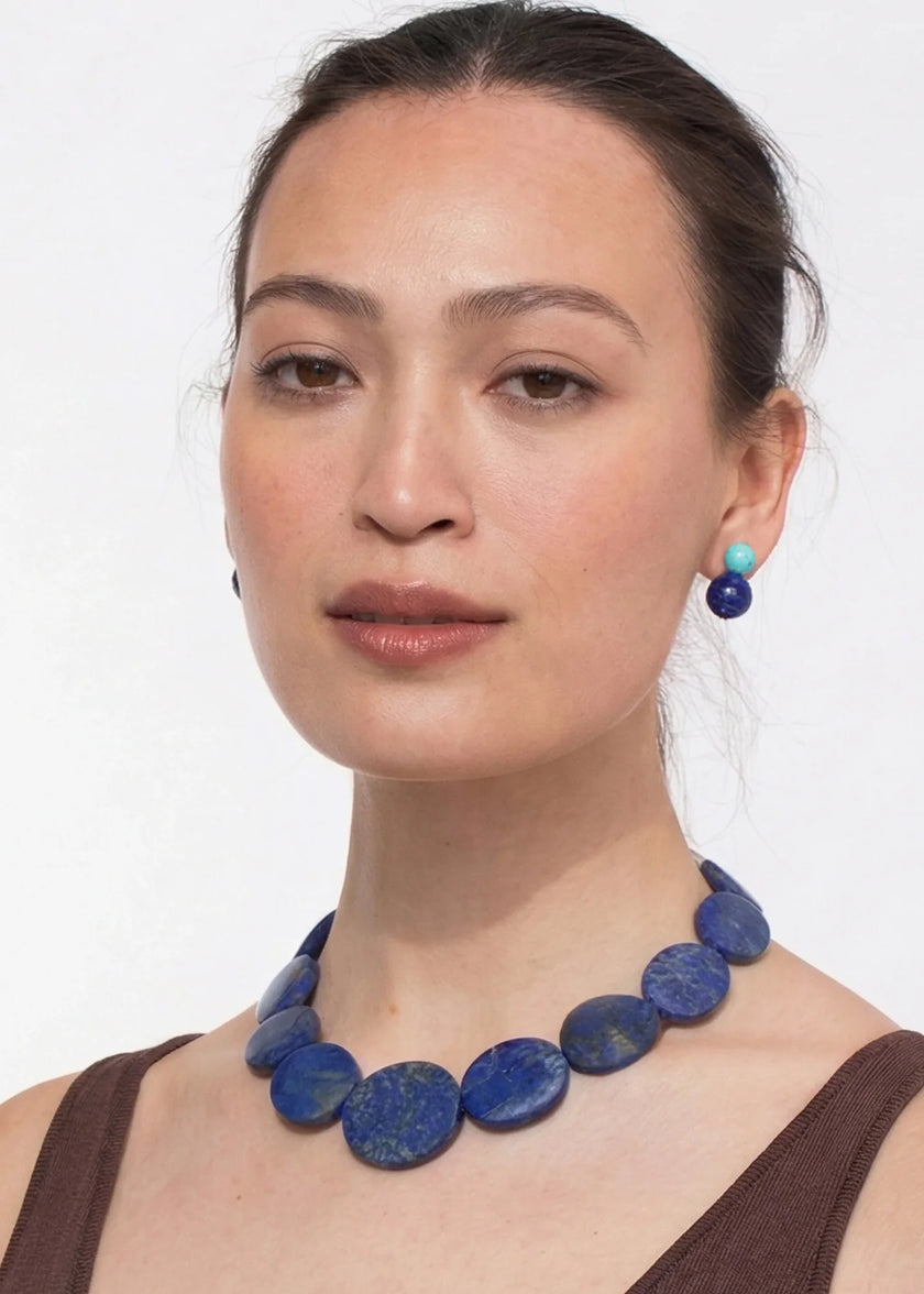 Jennifer Behr- Julienne Necklace - Lapis. Available at Edit by Elaine Turner in Houston, TX. 
