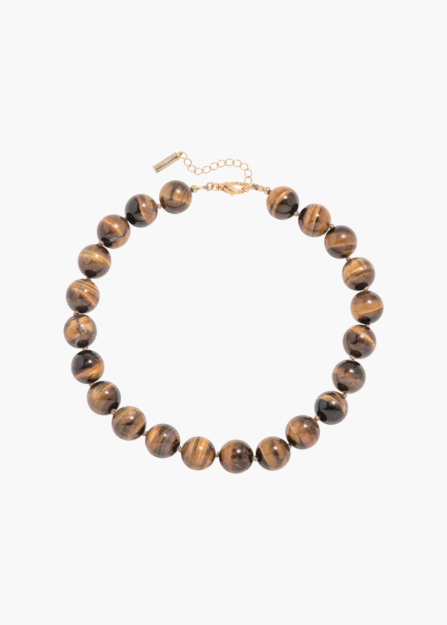 Jennifer Behr- Louisa Necklace - Tigers Eye. Available at Edit by Elaine Turner. 