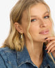 Julian Loves Diamonds Soft Chain Hoops- Gold