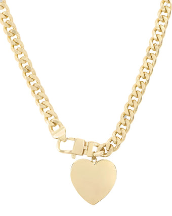 Julian XL Heart Cuban Chain Necklace