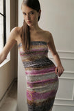 Shibori Stripe Tube Dress