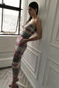 Shibori Stripe Tube Dress