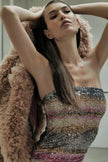 Shibori Stripe Tube Dress